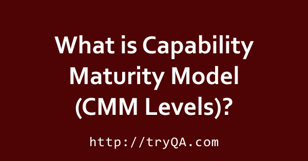What is Capability Maturity Model CMM Levels