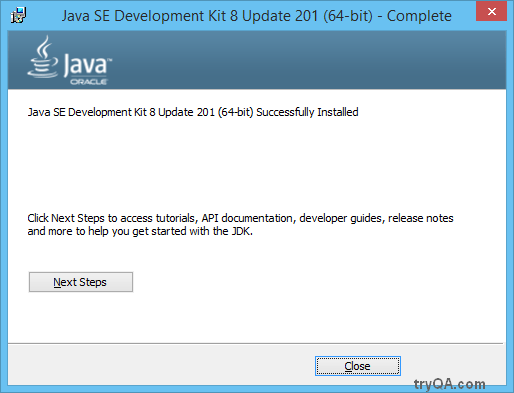 Download and install java development kit jdk on windows step11