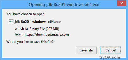 Download and install java development kit JDK on windows step2a